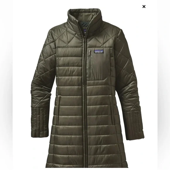 Patagonia Radalie Insulated Parka Industrial Green Puffer Quilted XS​ - Picture 2 of 10